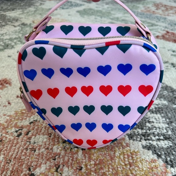 Like new Estee Lauder Heart Shaped Zip Cosmetic Bag with handle - Picture 3 of 12
